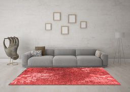 Industrial Red Washable Rugs