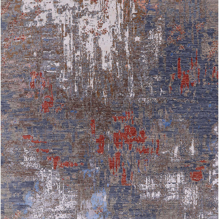 Machine Washable Industrial Modern Dark Gray Rug, wshurb2745