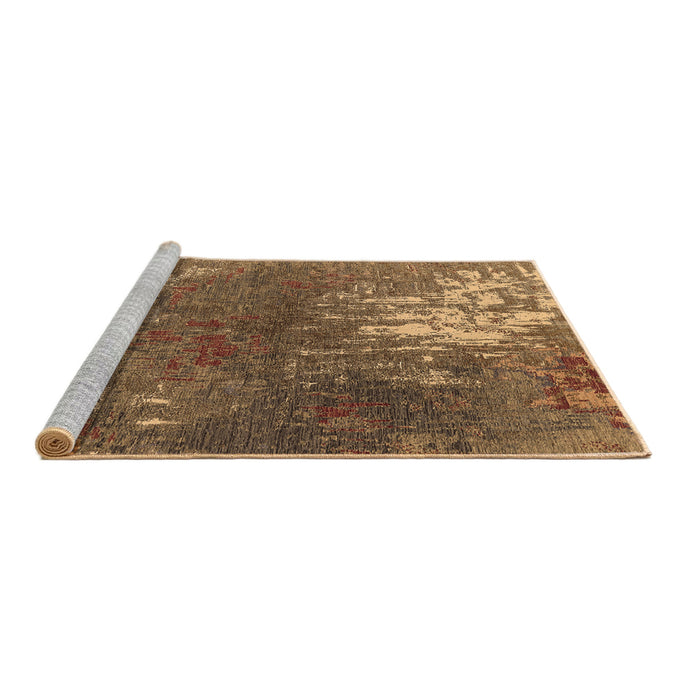 Sideview of Machine Washable Oriental Brown Industrial Rug, wshurb2745brn