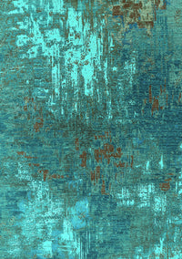 Oriental Turquoise Industrial Rug, urb2745turq