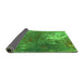 Sideview of Oriental Green Industrial Rug, urb2745grn