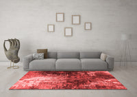 Machine Washable Oriental Red Industrial Rug, wshurb2746red