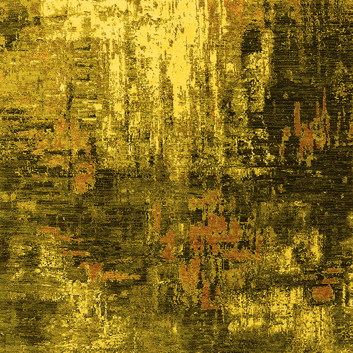 Oriental Yellow Industrial Rug, urb2746yw