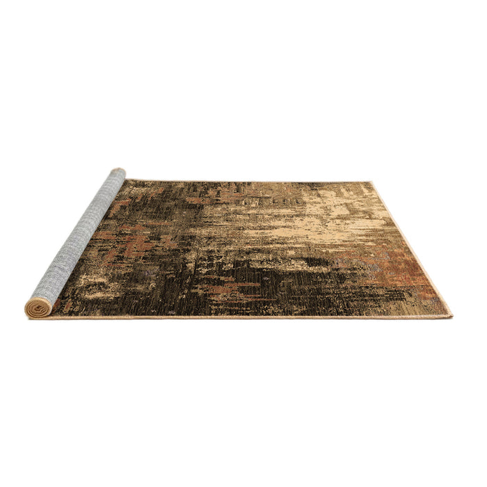 Sideview of Machine Washable Oriental Brown Industrial Rug, wshurb2746brn