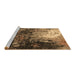 Sideview of Machine Washable Oriental Brown Industrial Rug, wshurb2746brn