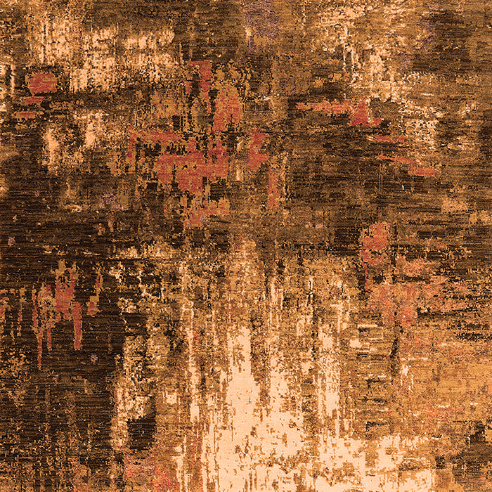 Machine Washable Oriental Orange Industrial Area Rugs, wshurb2746org