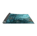 Sideview of Oriental Light Blue Industrial Rug, urb2746lblu