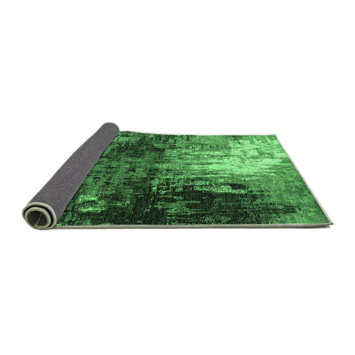Sideview of Oriental Emerald Green Industrial Rug, urb2746emgrn