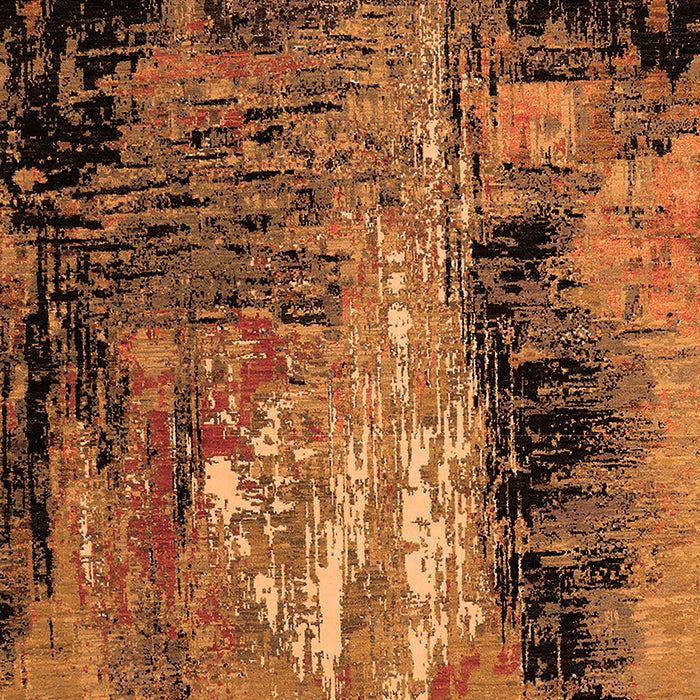 Machine Washable Oriental Orange Industrial Area Rugs, wshurb2747org