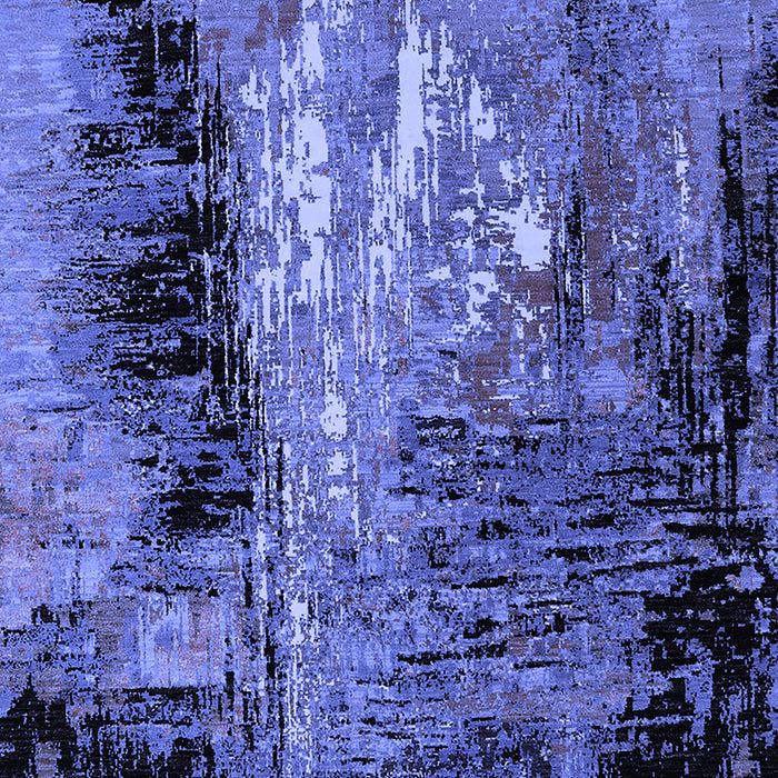 Oriental Blue Industrial Rug, urb2747blu