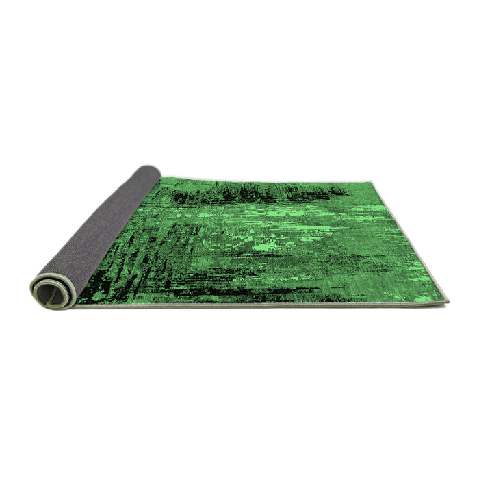 Sideview of Oriental Emerald Green Industrial Rug, urb2747emgrn