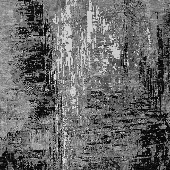 Machine Washable Oriental Gray Industrial Rug, wshurb2747gry