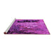 Sideview of Machine Washable Oriental Pink Industrial Rug, wshurb2747pnk