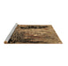 Sideview of Machine Washable Oriental Brown Industrial Rug, wshurb2747brn