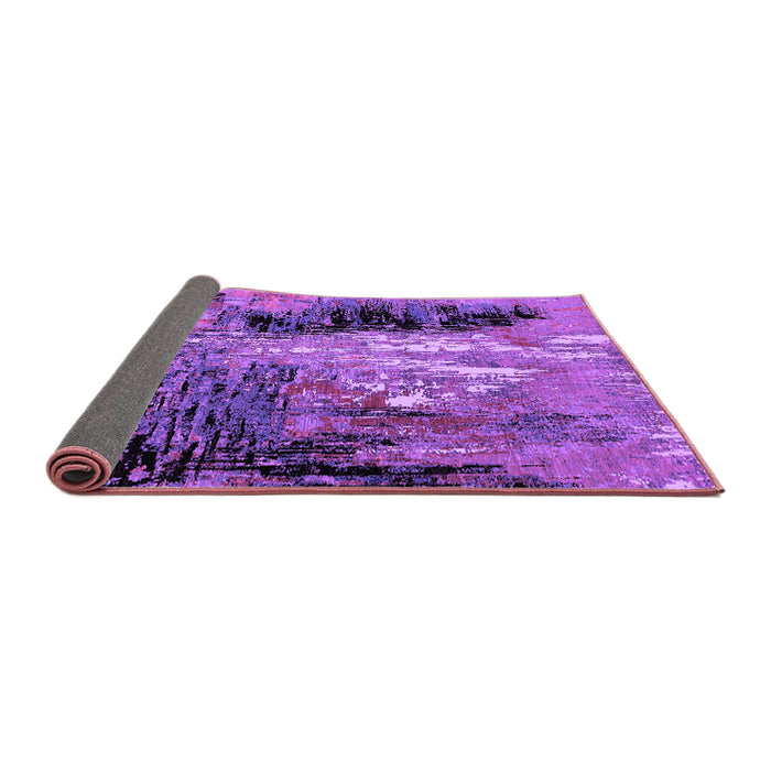 Sideview of Oriental Purple Industrial Rug, urb2747pur