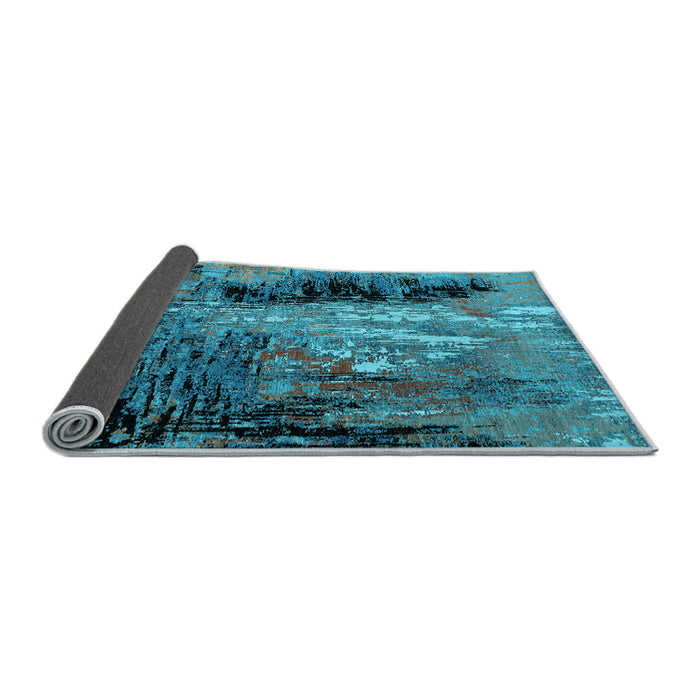 Sideview of Oriental Light Blue Industrial Rug, urb2747lblu