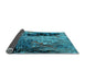 Sideview of Oriental Light Blue Industrial Rug, urb2747lblu