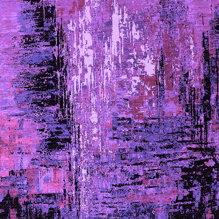 Machine Washable Oriental Purple Industrial Area Rugs, wshurb2747pur