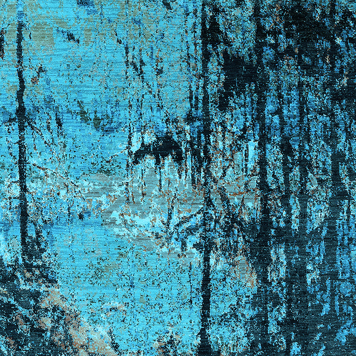 Oriental Light Blue Industrial Rug, urb2748lblu