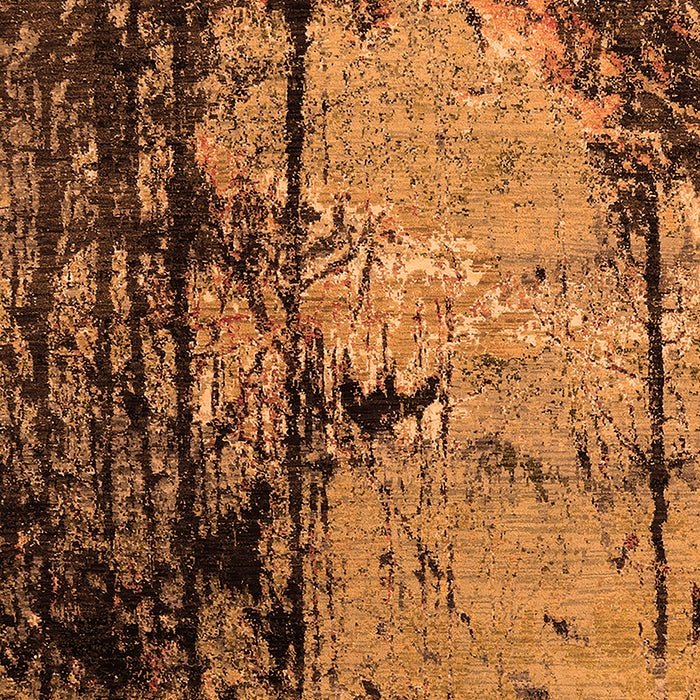 Machine Washable Oriental Orange Industrial Area Rugs, wshurb2748org