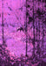 Machine Washable Oriental Pink Industrial Rug, wshurb2748pnk