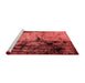 Industrial Red Washable Rugs