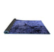 Sideview of Oriental Blue Industrial Rug, urb2748blu