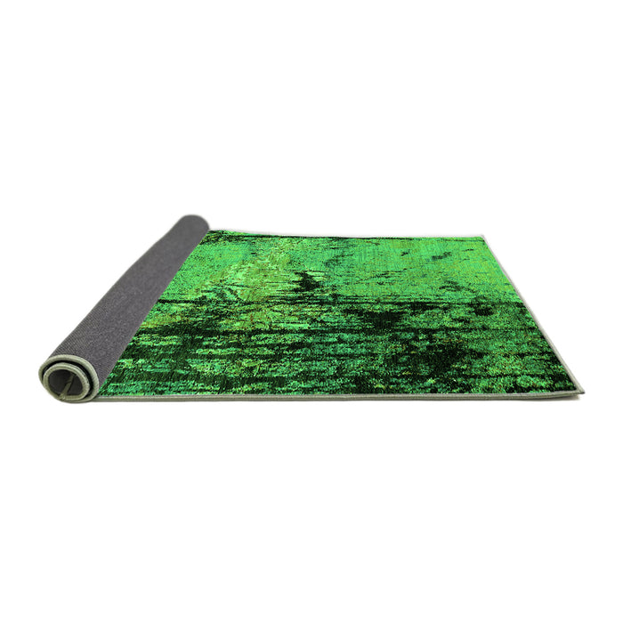 Sideview of Oriental Green Industrial Rug, urb2748grn