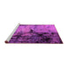 Sideview of Machine Washable Oriental Pink Industrial Rug, wshurb2748pnk