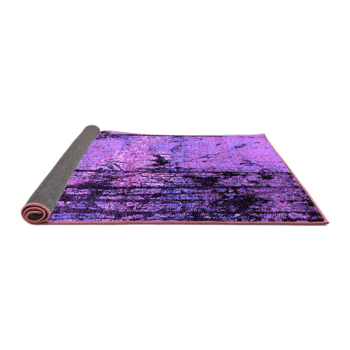 Sideview of Oriental Purple Industrial Rug, urb2748pur