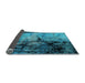 Sideview of Oriental Light Blue Industrial Rug, urb2748lblu