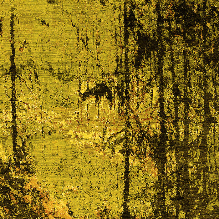 Oriental Yellow Industrial Rug, urb2748yw