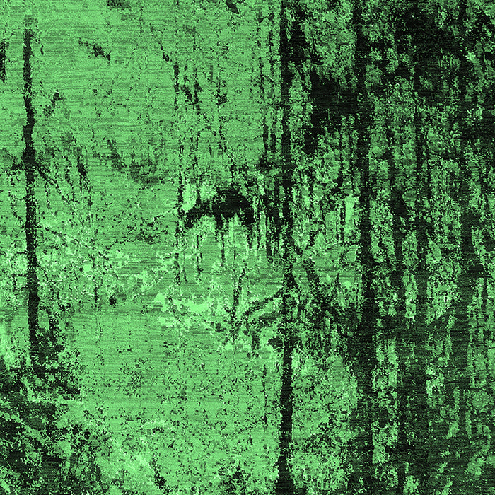 Machine Washable Oriental Emerald Green Industrial Area Rugs, wshurb2748emgrn