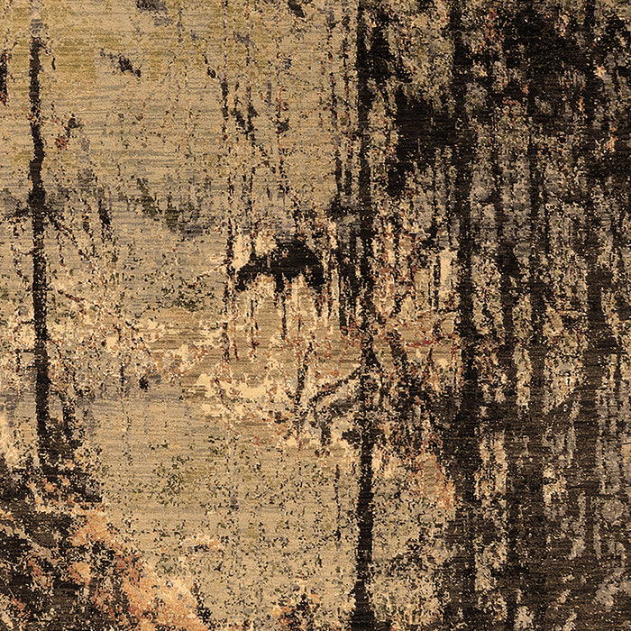 Oriental Brown Industrial Rug, urb2748brn