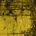 Square Machine Washable Oriental Yellow Industrial Rug, wshurb2748yw