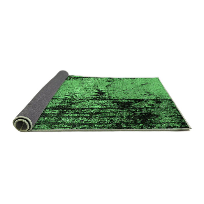 Sideview of Oriental Emerald Green Industrial Rug, urb2748emgrn