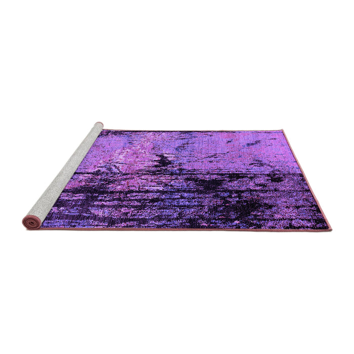 Sideview of Machine Washable Oriental Purple Industrial Area Rugs, wshurb2748pur