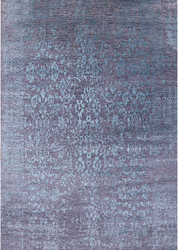 Mid-Century Modern Columbia Blue Oriental Rug, urb2749