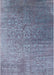 Mid-Century Modern Columbia Blue Oriental Rug, urb2749