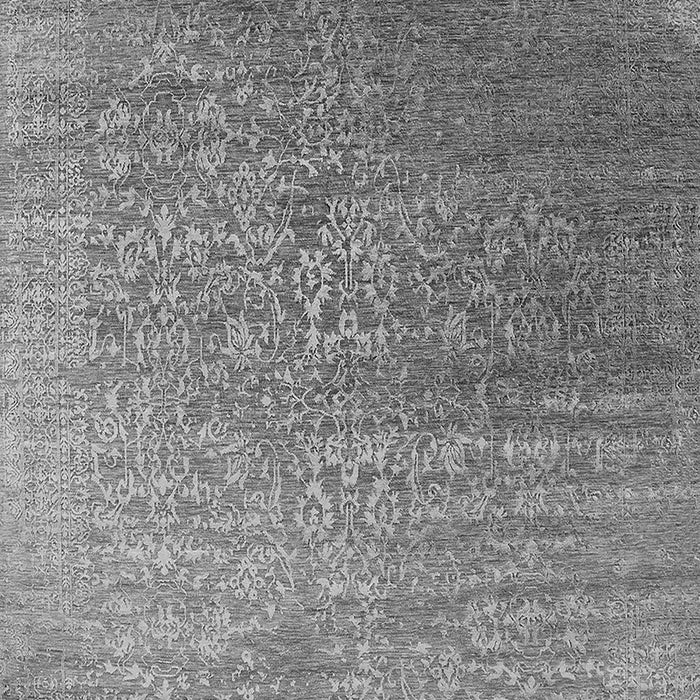 Machine Washable Oriental Gray Industrial Rug, wshurb2749gry