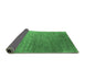 Sideview of Oriental Emerald Green Industrial Rug, urb2749emgrn