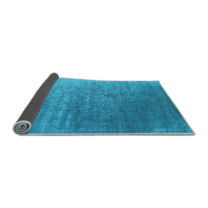 Sideview of Oriental Light Blue Industrial Rug, urb2749lblu