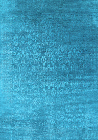 Oriental Light Blue Industrial Rug, urb2749lblu