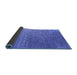 Sideview of Oriental Blue Industrial Rug, urb2749blu