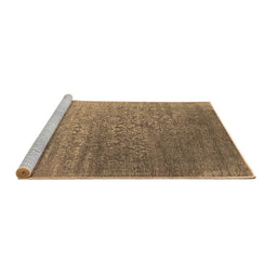 Sideview of Machine Washable Oriental Brown Industrial Rug, wshurb2749brn