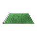 Sideview of Machine Washable Oriental Emerald Green Industrial Area Rugs, wshurb2749emgrn