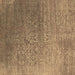 Square Oriental Brown Industrial Rug, urb2749brn