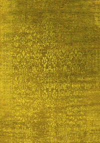 Oriental Yellow Industrial Rug, urb2749yw