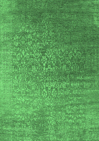 Oriental Emerald Green Industrial Rug, urb2749emgrn