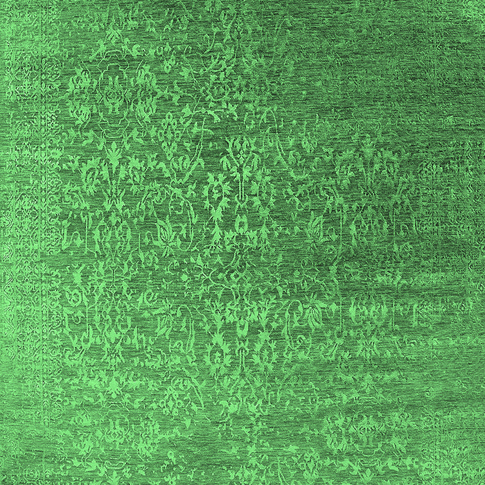 Oriental Emerald Green Industrial Rug, urb2749emgrn